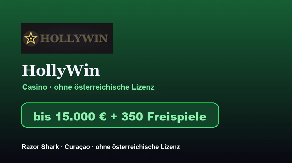 Screenshot von HollyWin Casino