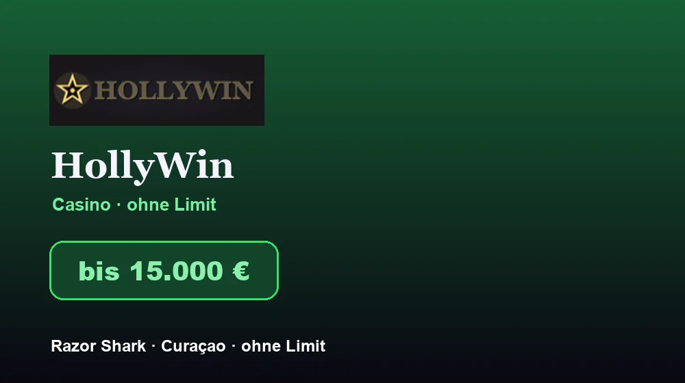 Screenshot von HollyWin Casino
