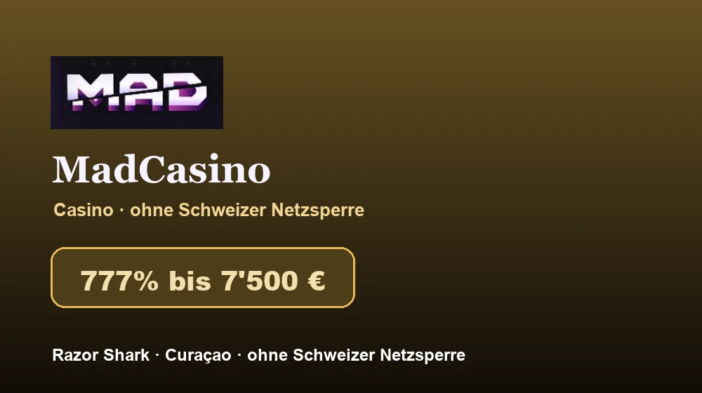 Screenshot von MadCasino Casino
