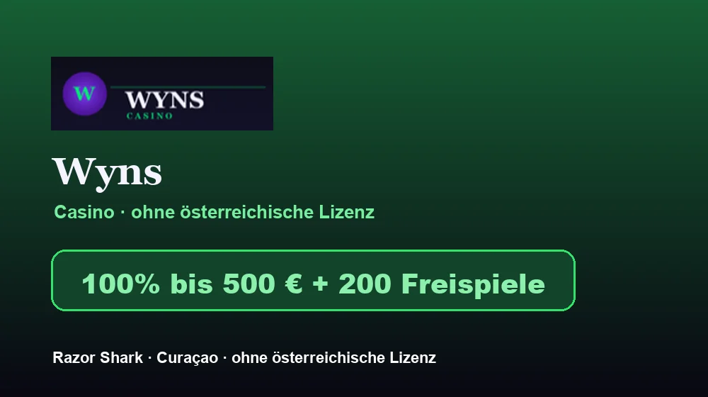 Screenshot von Wyns Casino