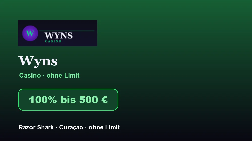 Screenshot von Wyns Casino